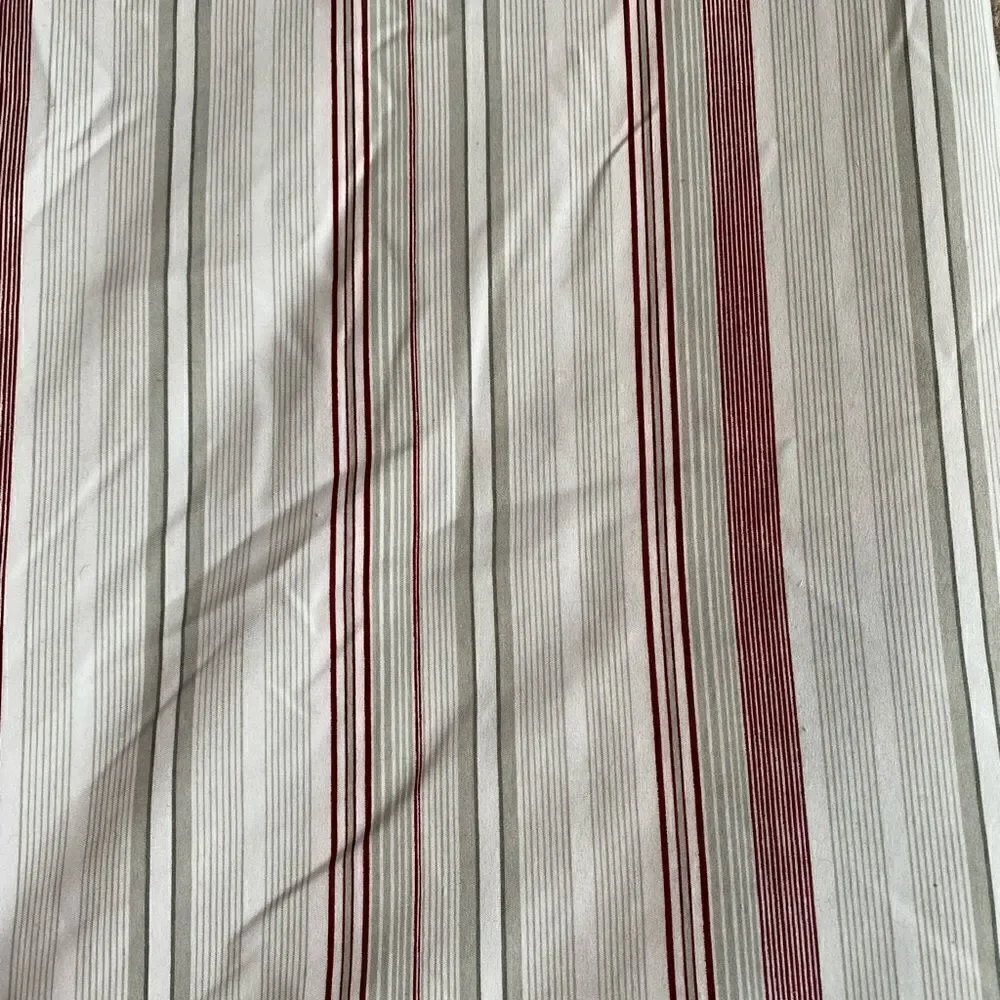 London Fog Candy Cane Stripes Design Bed Flat Top Sheet